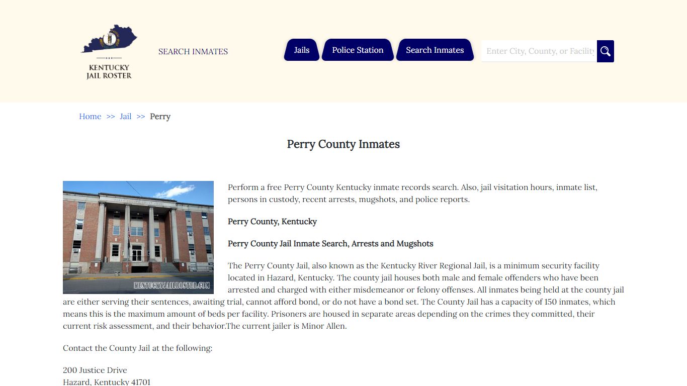 Perry County Inmates | Jail Roster Search